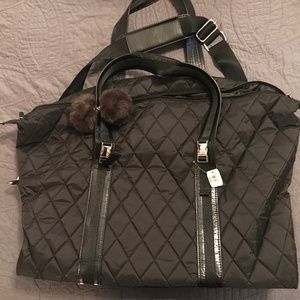Large Bath & Body Works quilted travel bag